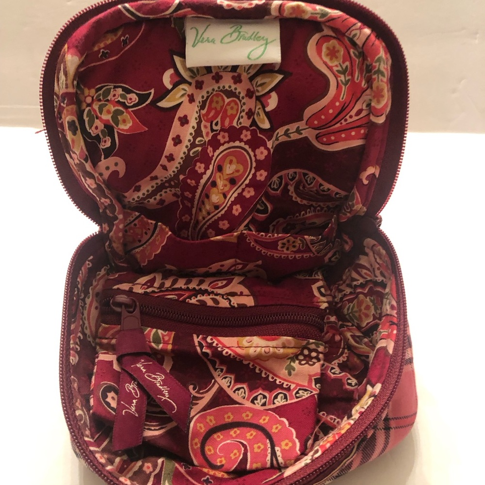Vera Bradley jewelry organizer, Plum, coral, green - Picture 9 of 9